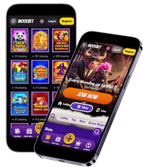 Woolbet Casino op mobiel